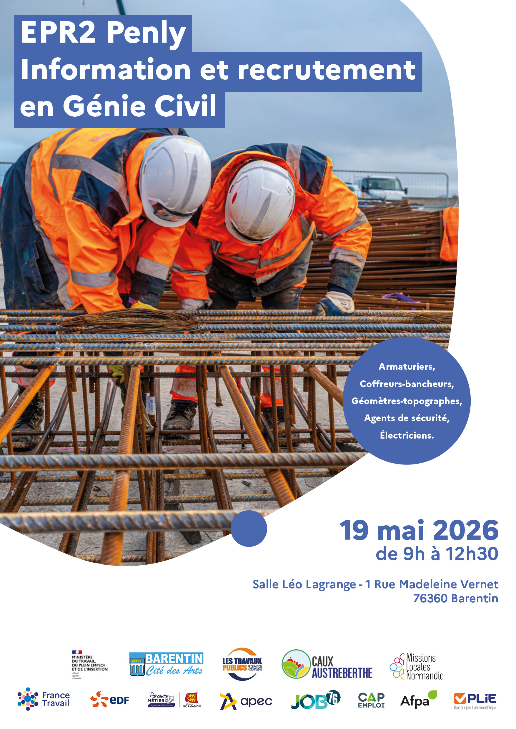 Flyers recrutement Barentin 19 mai 2026